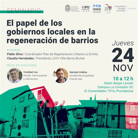 Seminario El Papel De Los Gobiernos Locales En La Regeneraci N De