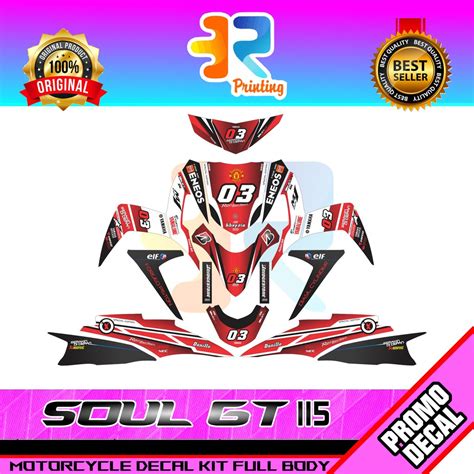 Jual Stiker Decal Striping Motor Soul Gt Manchester United Sticker