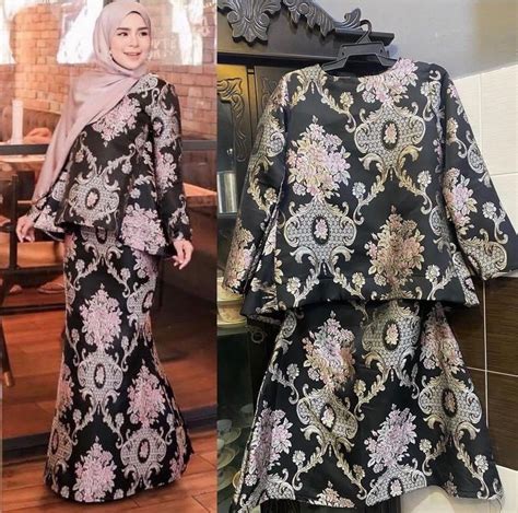 Royale Kurung Blackpink Brocade Raya Edition Women S Fashion Muslimah