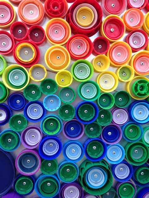 Colorful Bottle Cap Mural - Make: