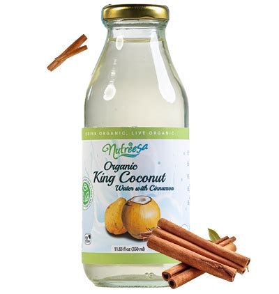 Organic King Coconut Water With Cinnamon Nutreesa