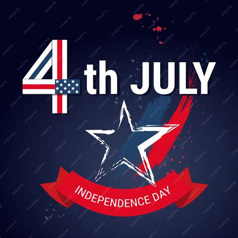 Premium Vector | United states flag independence day