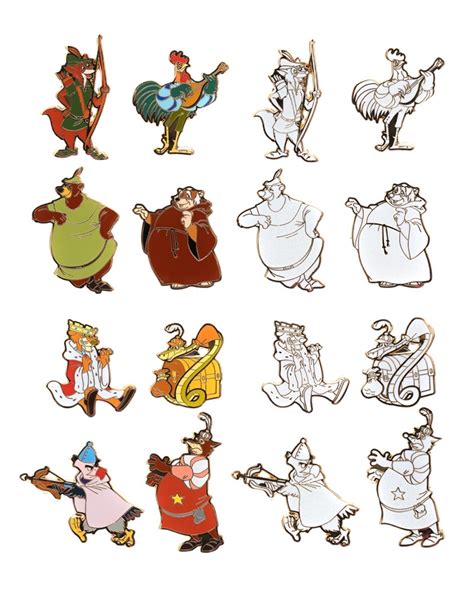 Robin Hood Mystery Disney Pins At Pink A La Mode Disney Pins Blog