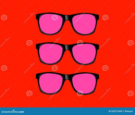 Classic Vintage Sunglasses Realistic Isolated Vector Illustration Classic Vintage Sunglasses