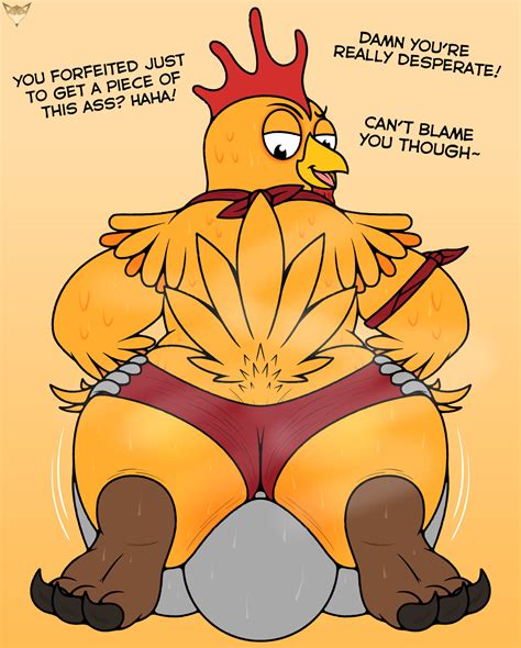 Rule 34 Ambiguous Gender Anthro Ass Avian Big Ass Big Butt Chicken