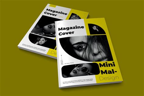 Trendy Minimalist Magazine Cover Page Design | Magazine Cover Download ...