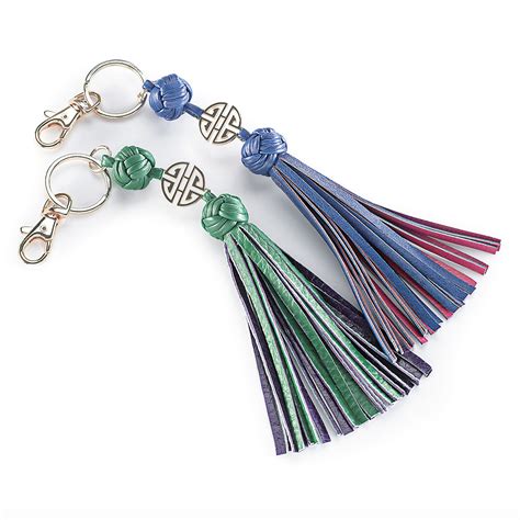 Essential Leather Tassel Keychain Gumps