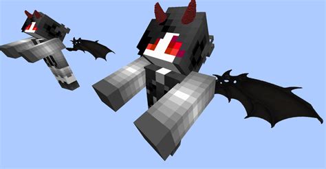 Demon Devil Horns And Bat Wings Wearable In Survival Vanilla No Mods