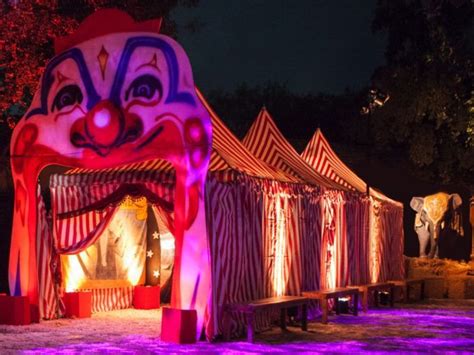 Clown Entrance For Circus Themed Halloween Event Produced And Designed