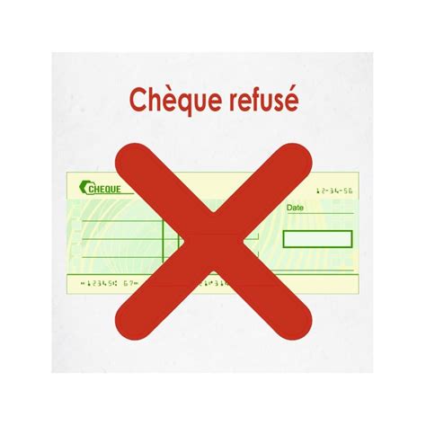 Autocollant Chèque refusés REFE869 Sticker Communication