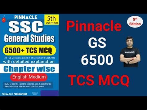 Pinnacle SSC GS 6500 Book Video Course Special Class SSC CGL Tier