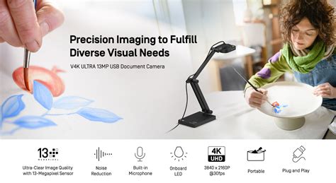 IPEVO V4K-13MP ULTRA USB Document Camera – IPEVO US