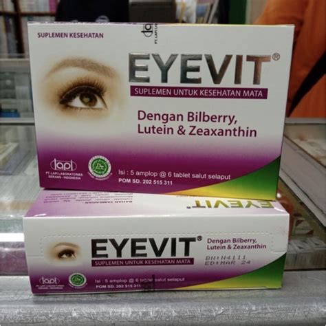 Jual Eyevit Vitamin Mata Strip Dan Box Shopee Indonesia