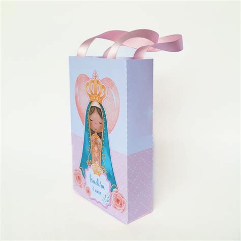 Sacolinha Personalizada Batizado Nossa Senhora Aparecida P Elo7