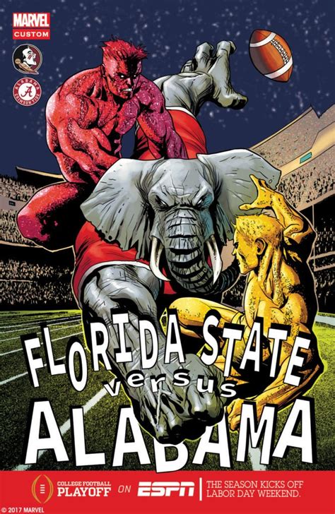 Marvel & ESPN Present 2017 College Football Kickoff Comic Covers