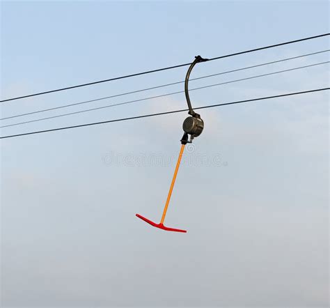 Lift for skiing. stock image. Image of cable, competitions - 47692743