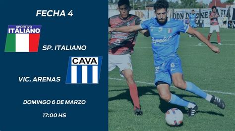 Sp Italiano Vs Victoriano Arenas En VIVO Fecha 4 Torneo Apertura