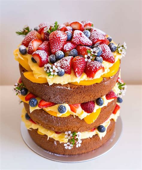 Naked Cake De Frutas Vermelhas Artofit