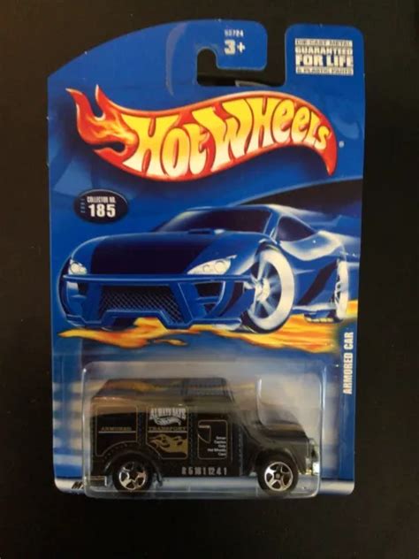 Vintage 2001 Hot Wheels Black Armored Car 185 Always Safe Transport Nip £7 60 Picclick Uk