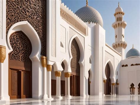 Premium Photo | The mosque in Abu Dhabi