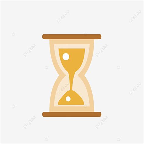 Time Hourglass White Transparent Yellow Time Hourglass Illustration