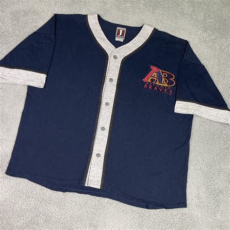 Vintage 90s Atlanta Braves jersey Size XL. 25... - Depop