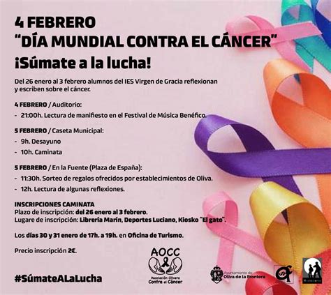 DÍA MUNDIAL CONTRA EL CÁNCER Oliva de la Frontera