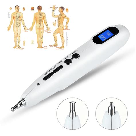 Usb Acupuntura Caneta Massagem Meridianos El Trica Laser Terapia