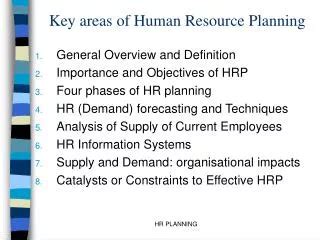 Ppt Human Resource Planning Importance And Purpose Powerpoint