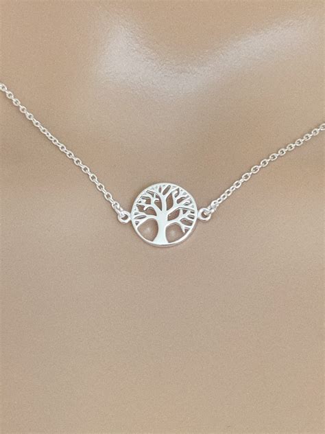 Collier Femme En Argent Massif Arbre De Vie Thanina Bijoux