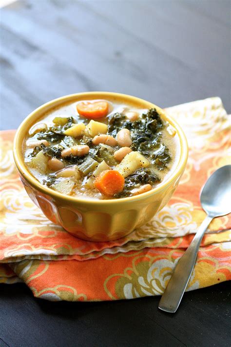 White Bean And Kale Soup The Curvy Carrot