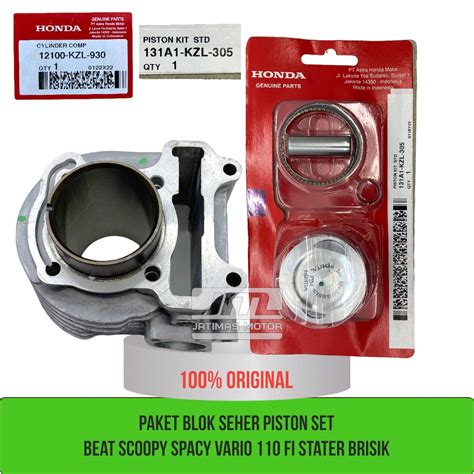 Jual Buring Blok Seher Piston Set Beat Scoopy Spacy Vario Fi Non