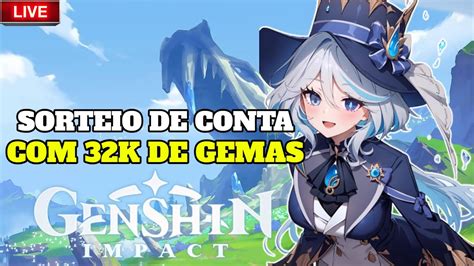 MELHOR LIVE DE GENSHIN IMPACT SORTEIO DE CONTA FURINA E MAIS DE