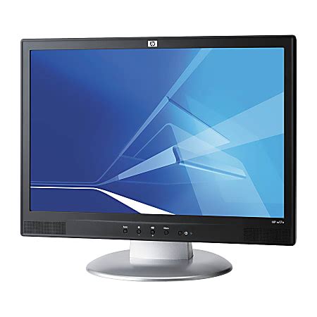 HP W17e 17 Widescreen LCD Monitor BlackSilver Office Depot