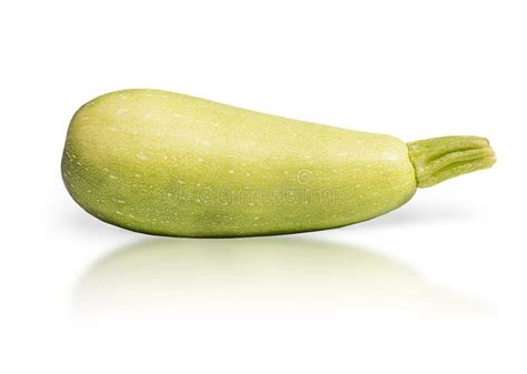 Isolated Green Zucchini On White Background Stock Photo Image Of