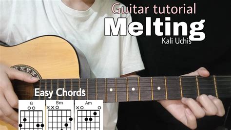 Melting Kali Uchis Guitar Tutorial Only Chords Youtube