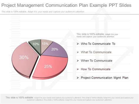 Project Management Communication Plan Example Ppt Slides