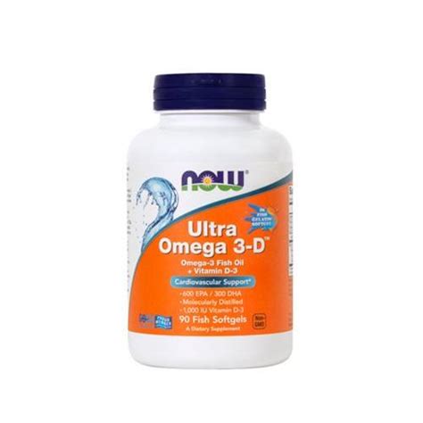 NOW Ultra omega 3-D 90 mehkih kapsul | Lekarna pri Kranjskem orlu