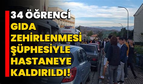 34 öğrenci gıda zehirlenmesi şüphesiyle hastaneye kaldırıldı Afyon