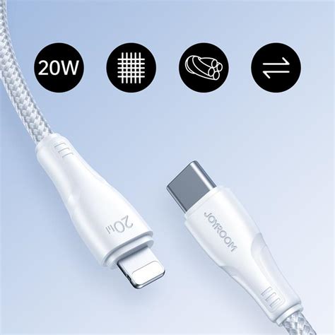 Köp Joyroom Surpass USB C Till Lightning 20W Kabel 1 2 m Vit på