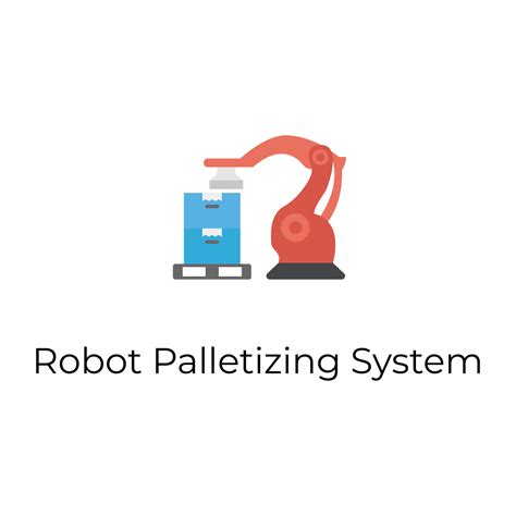 Robot Palletizing System Vector Art At Vecteezy