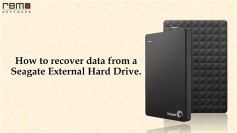 How To Recover Data From A Seagate External Hard Drive YouTube