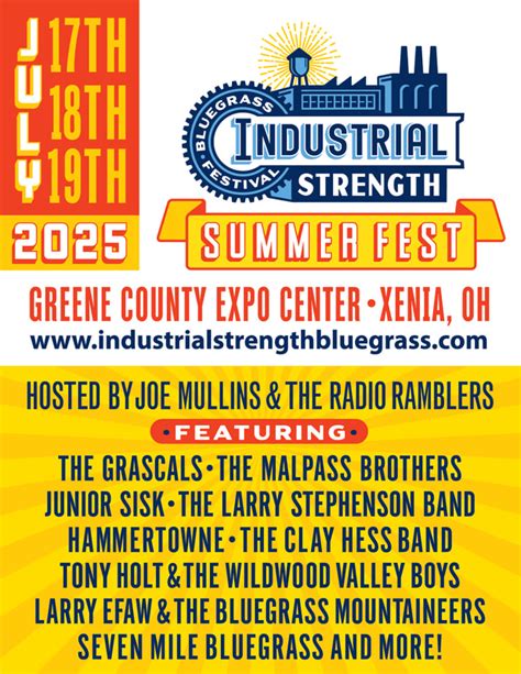 July 2025 Industrial Strength Bluegrass Festival