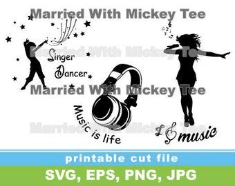 Mickey Treble Clef Svg Etsy