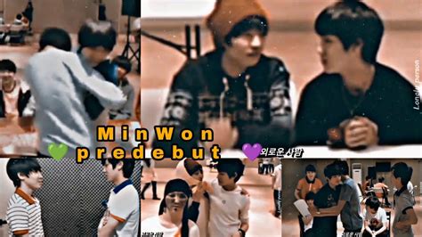 Meanieminwon Couple Predebut Sweet Moments Compilation 💜💚 Youtube