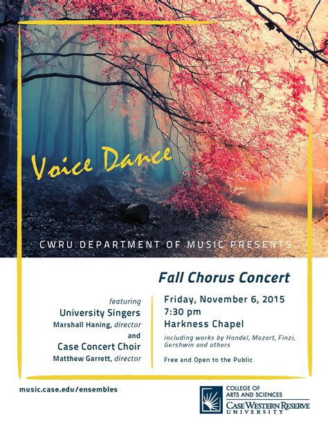 Fall Chorus Concert To Feature Voice Dance” Performance