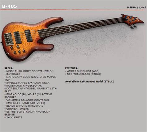 B-405 - LTD B-405 - Audiofanzine