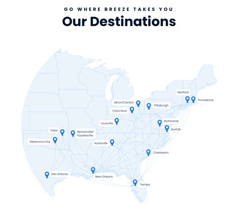 Breeze Airways Route Map