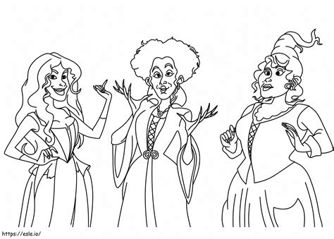 hocus pocus coloring pages 2