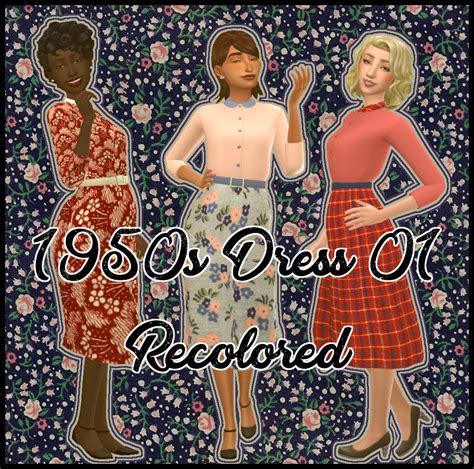 Sims 4 1950s Clothes Cc